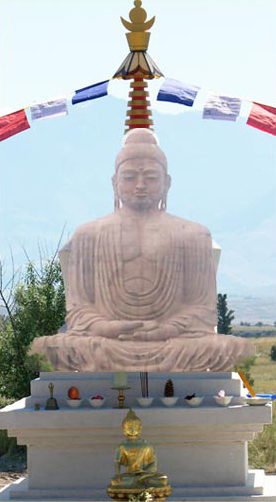 Stupa with Buddha